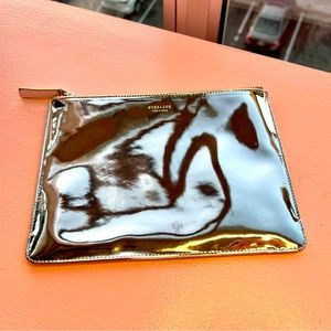 Everlane Chrome Leather Clutch